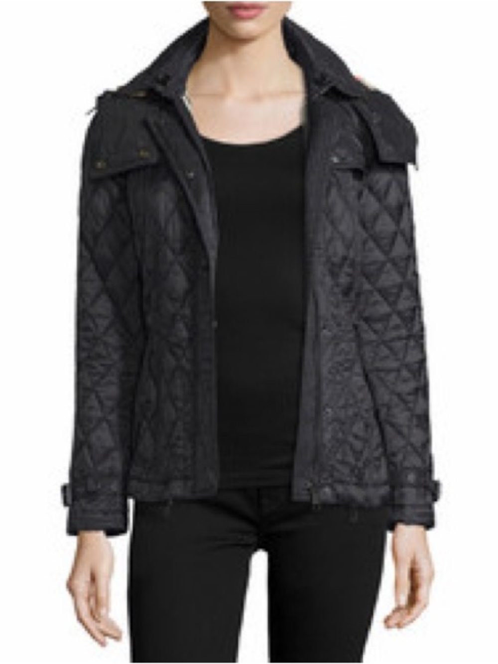 Burberry finsbridge short black jacket size small